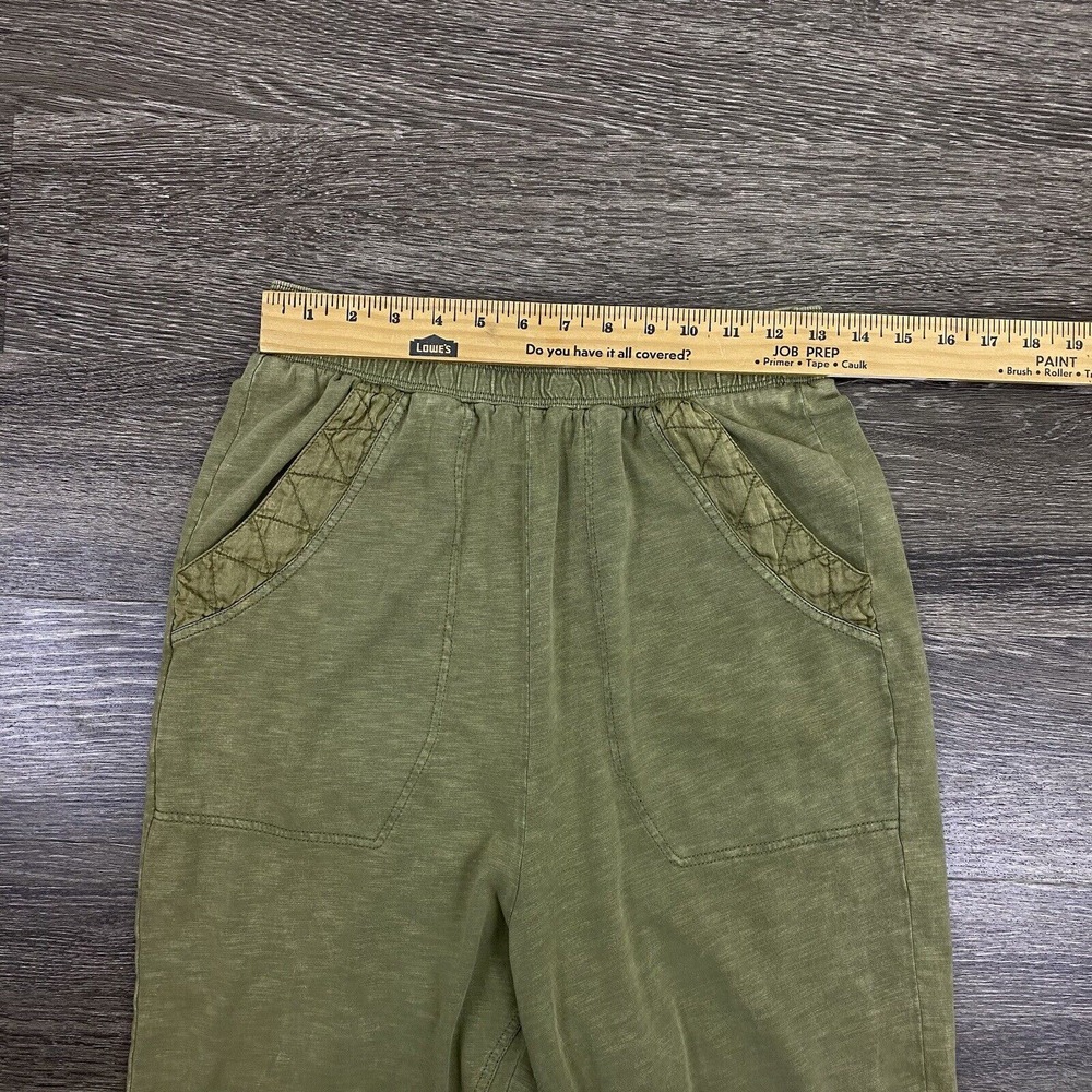 Daily Practice Anthropologie Joggers Womens XS Green Drop Crotch Lounge Hi Rise - Picture 9 of 12